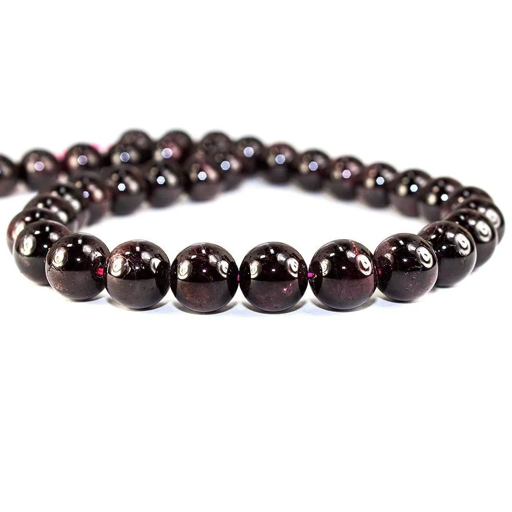 10mm Red Garnet polished round Beads 15 inch 36 pieces