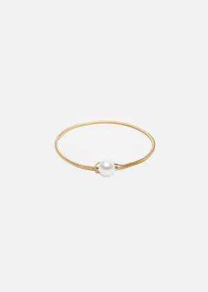 14K Gold & Freshwater Pearl Boule Bracelet