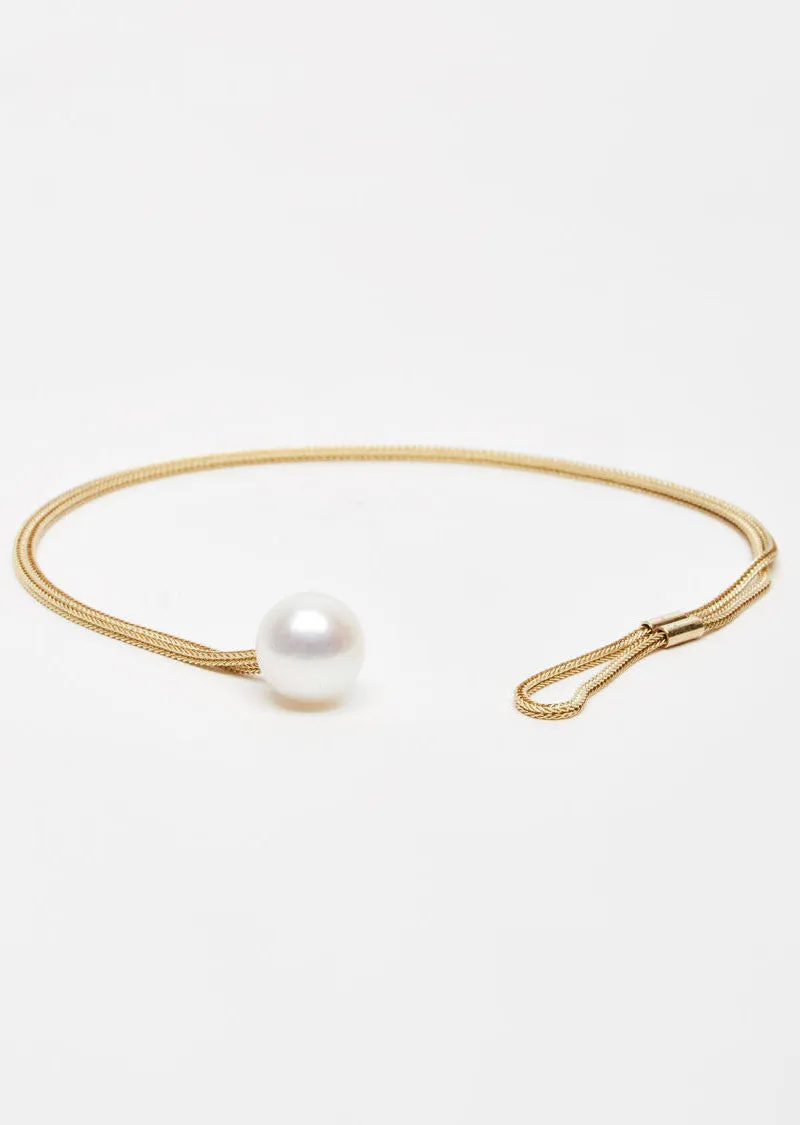 14K Gold & Freshwater Pearl Boule Bracelet