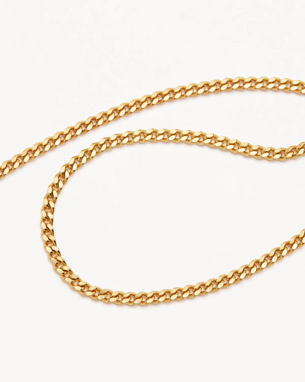 18k Gold Vermeil 19" Fine Curb Chain Necklace