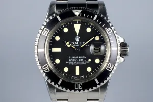 1977 Rolex Submariner 1680 with Box and Papers FULL SET