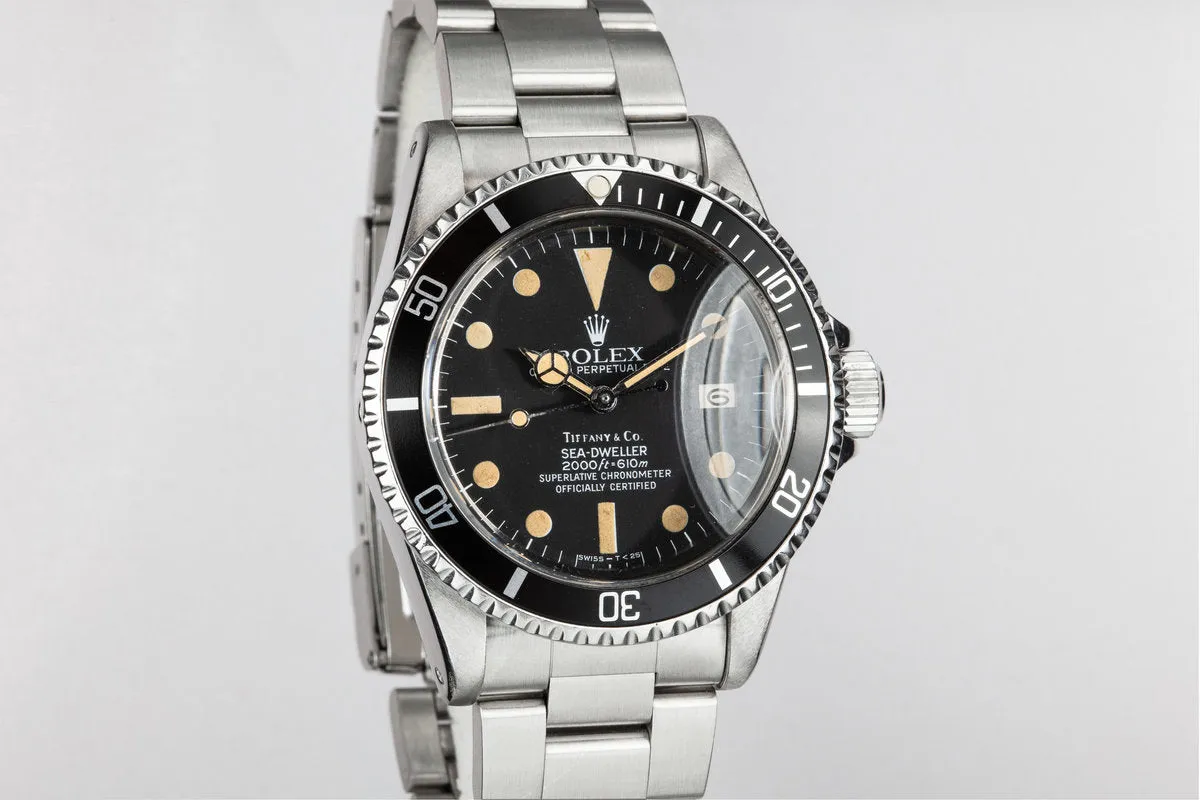 1981 Rolex Sea Dweller 1665 Mark IV Tiffany & Co. Dial