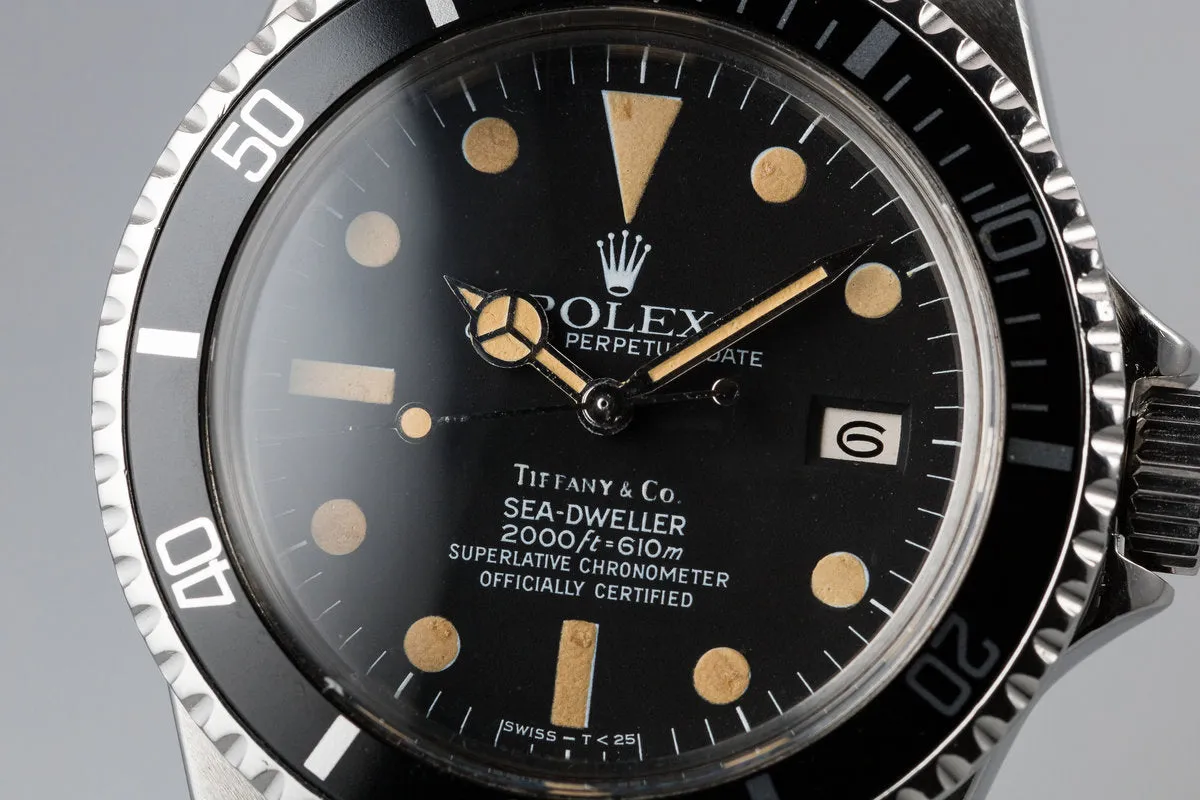 1981 Rolex Sea Dweller 1665 Mark IV Tiffany & Co. Dial