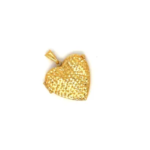 22K YG Women Heart Locket-1pc