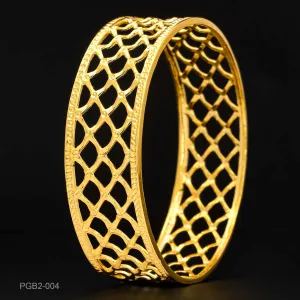 24CT HEAVY GOLD PLATED BOHO STYLE BANGLE PGB2-004