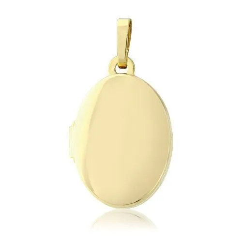 9ct Gold Elegant Oval Locket Pendant, Keepsake Beauty, 15mm, 18" Chain, Gift box included