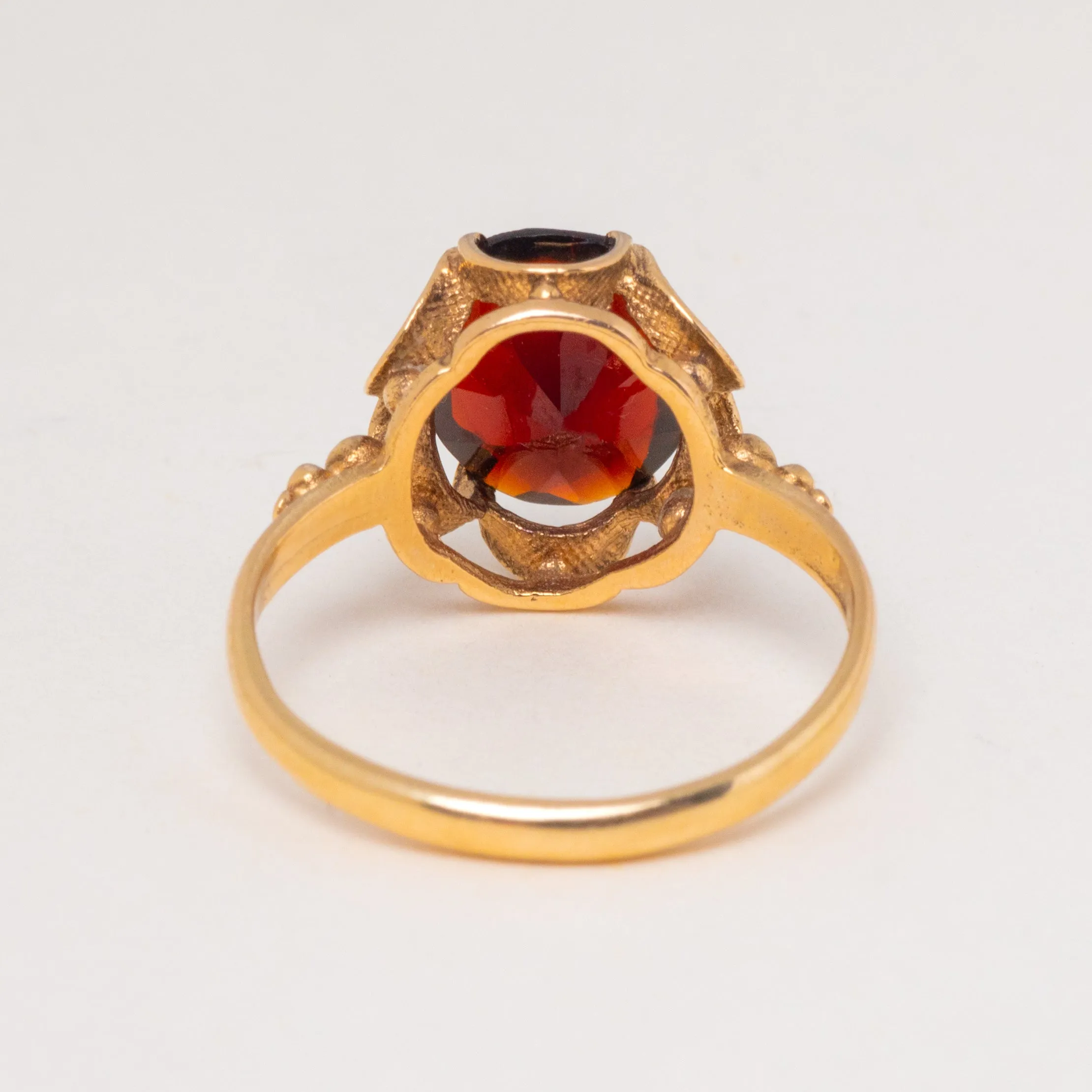 9ct Gold Garnet Buttercup Set Ring, 2.00ct