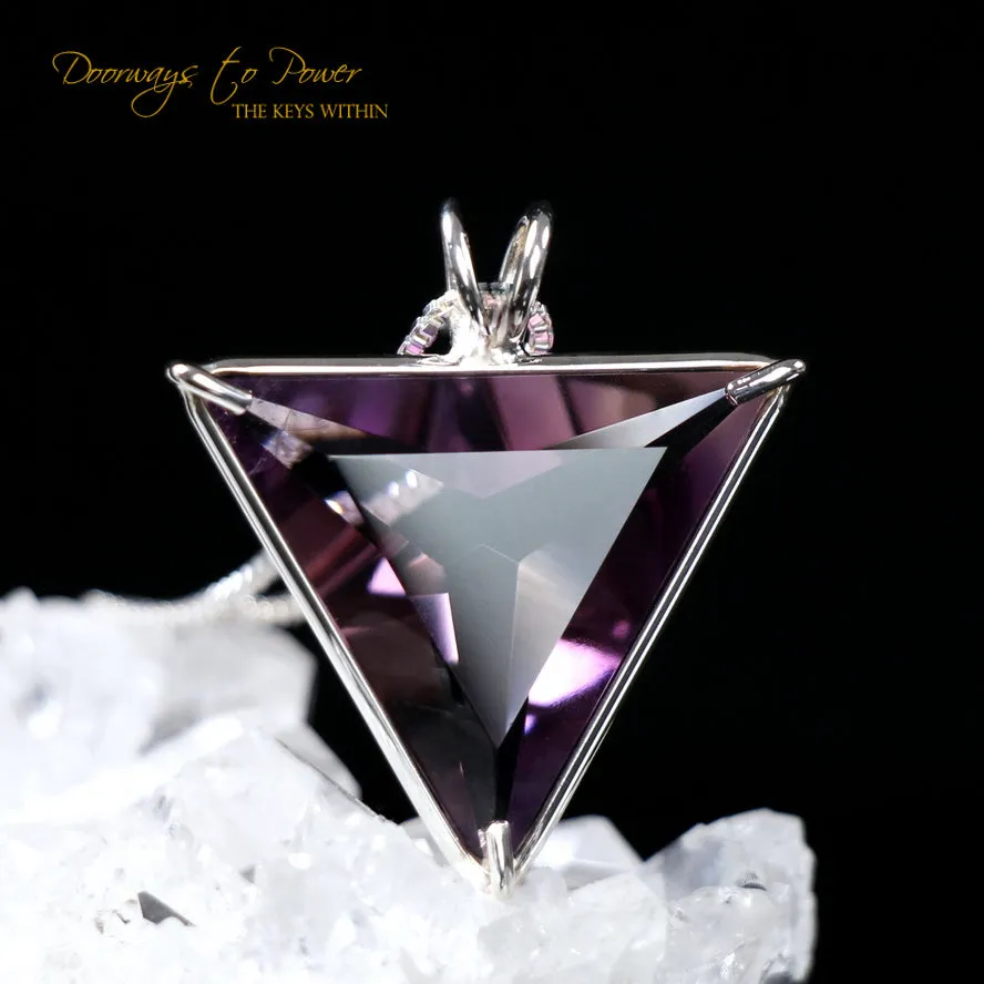 Amethyst Quartz Angelic Star Crystal Pendant