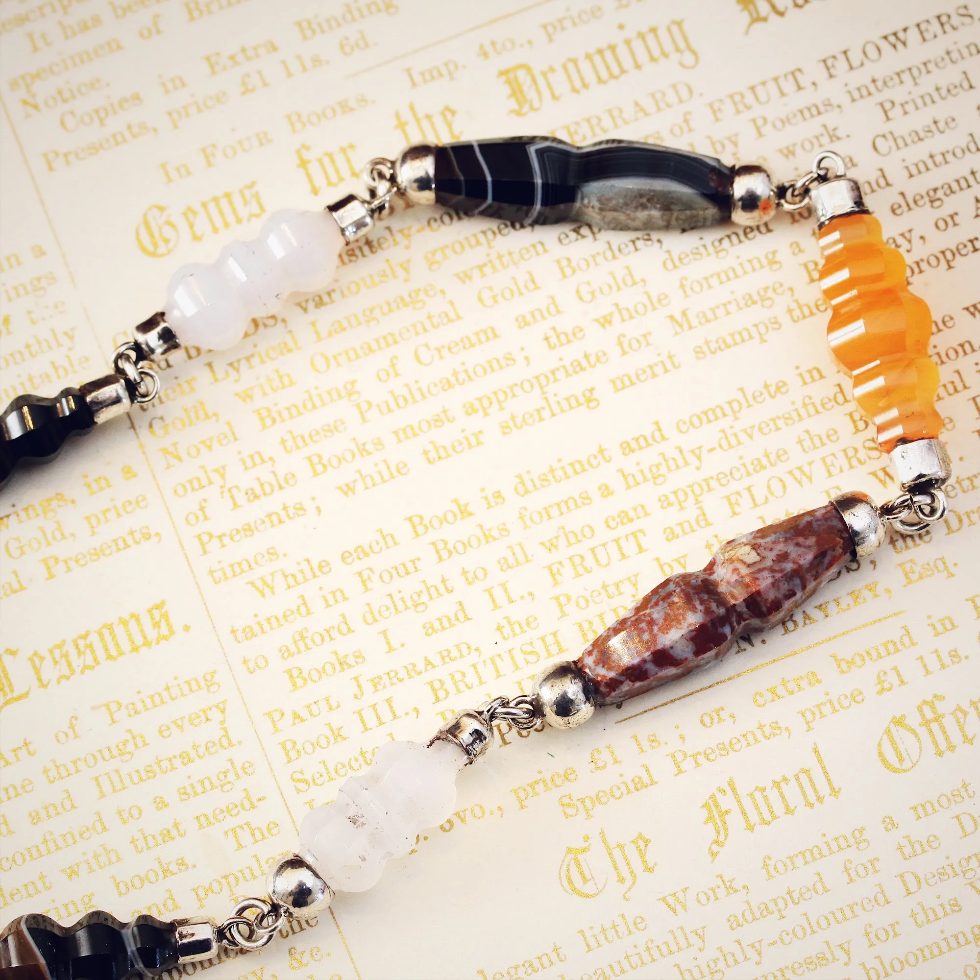 Antique Victorian Scottish Agate Necklace