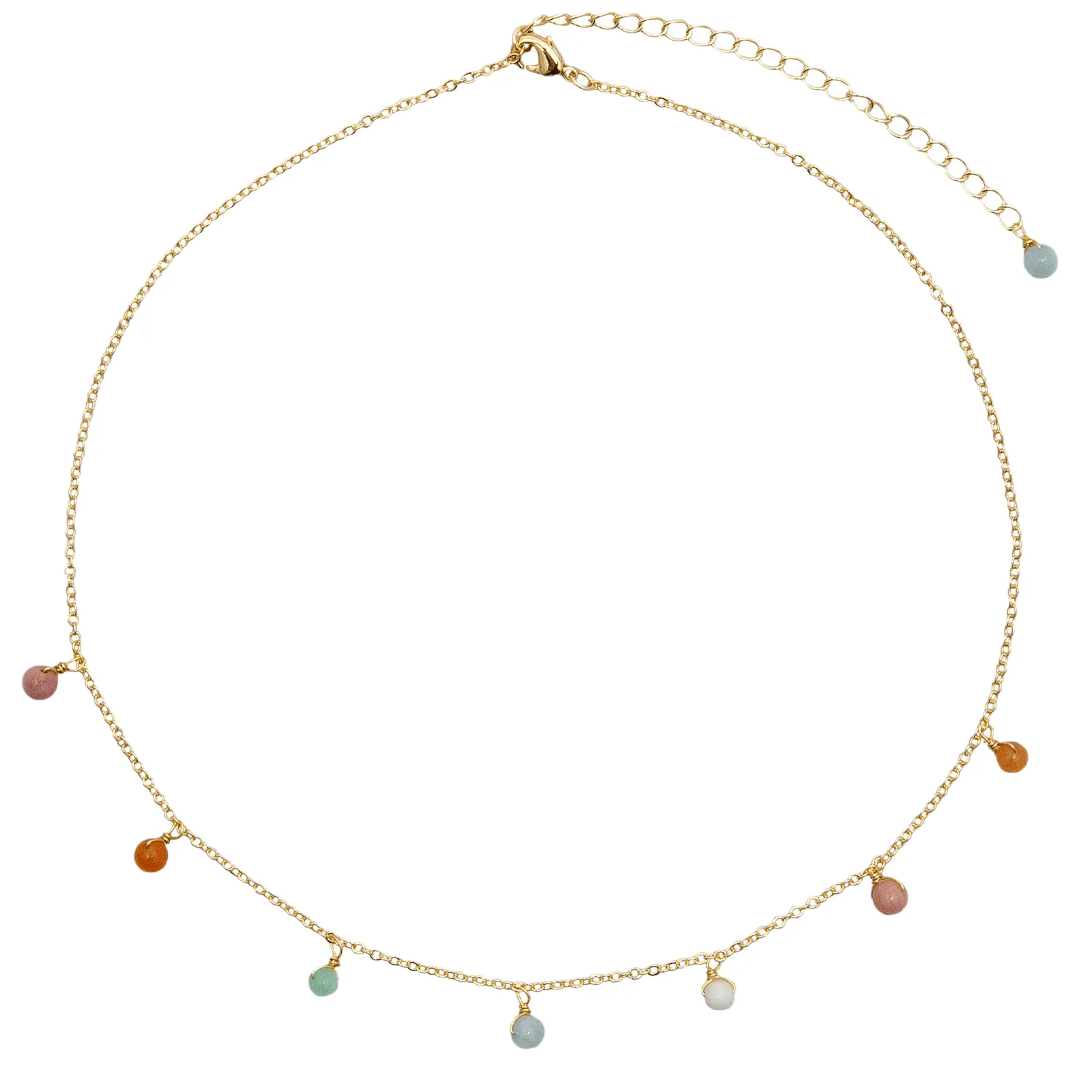 Balance   Inner Peace 4mm   Dewdrop Necklace Stack