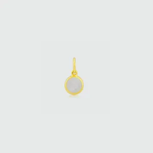 Bali 9ct Gold & Moonstone June Birthstone Pendant