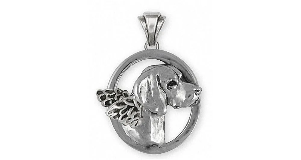 Beagle Angel Jewelry Sterling Silver Beagle Angel Pendant Handmade Dog Jewelry BG13-AP