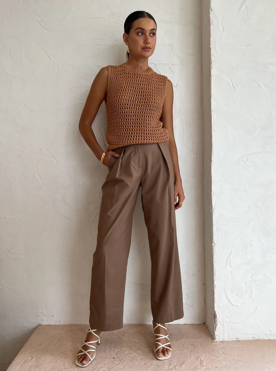 Blanca Vincent Pants in Brown