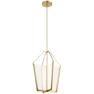 Calters 21 in. LED Pendant Light Gold Finish