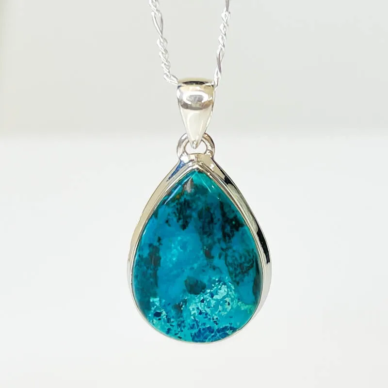 Chrysocolla Sterling Silver Necklace