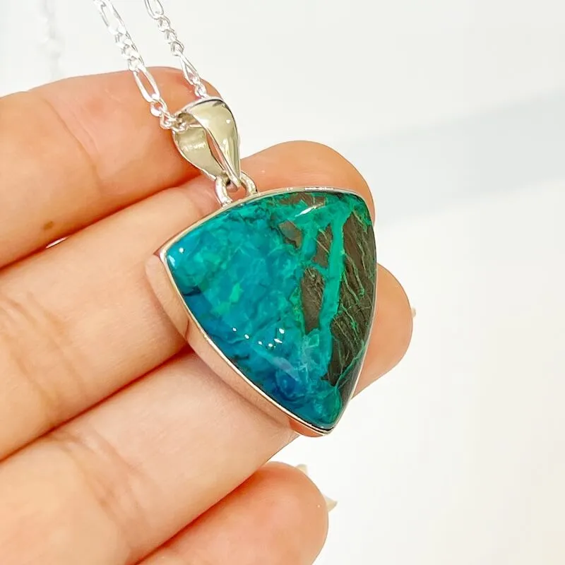 Chrysocolla Sterling Silver Necklace