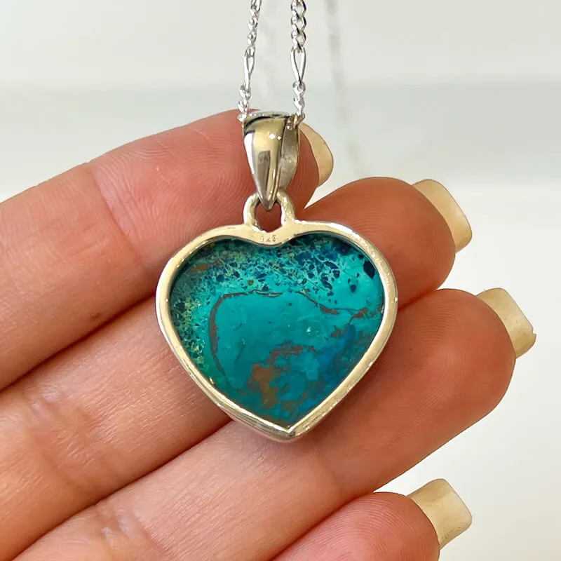Chrysocolla Sterling Silver Necklace