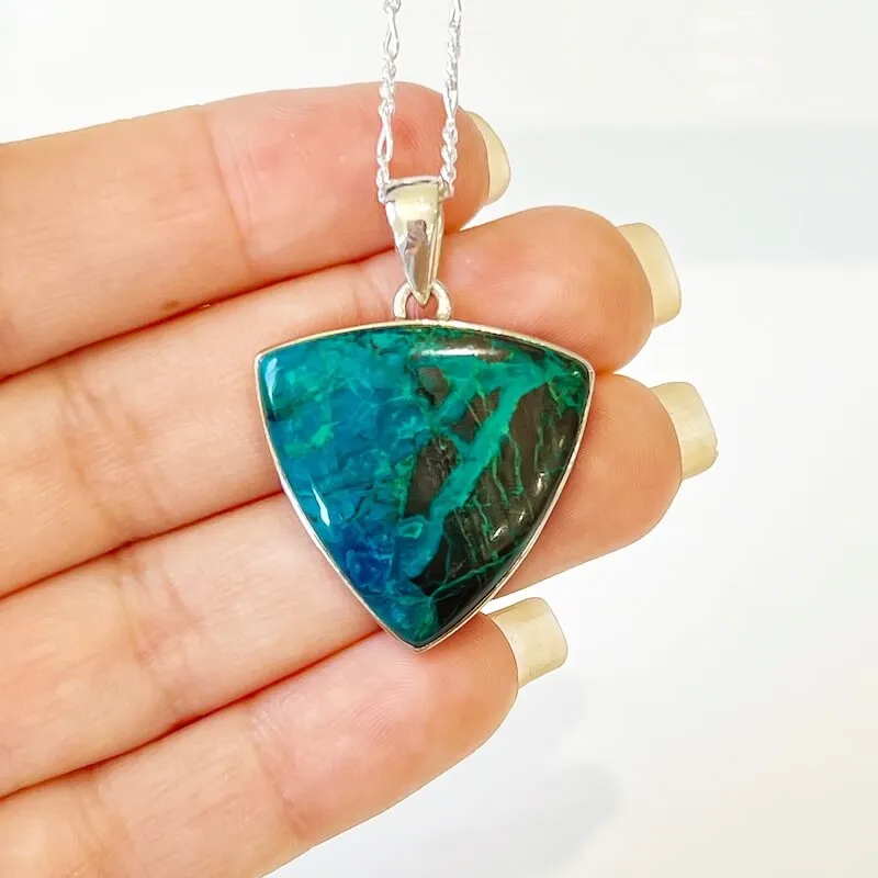 Chrysocolla Sterling Silver Necklace
