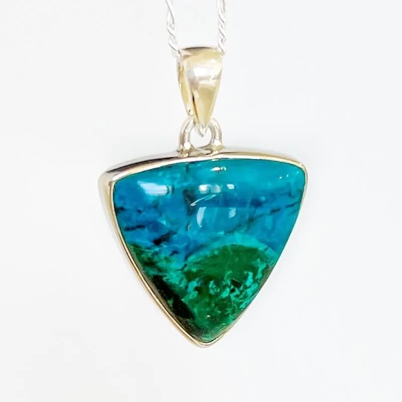 Chrysocolla Sterling Silver Necklace