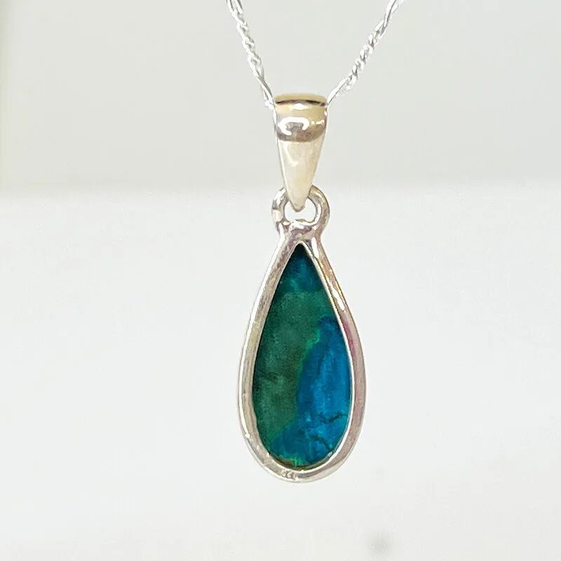 Chrysocolla Sterling Silver Necklace