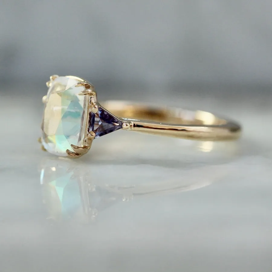 Dream Hour Cushion Cut Moonstone Ring