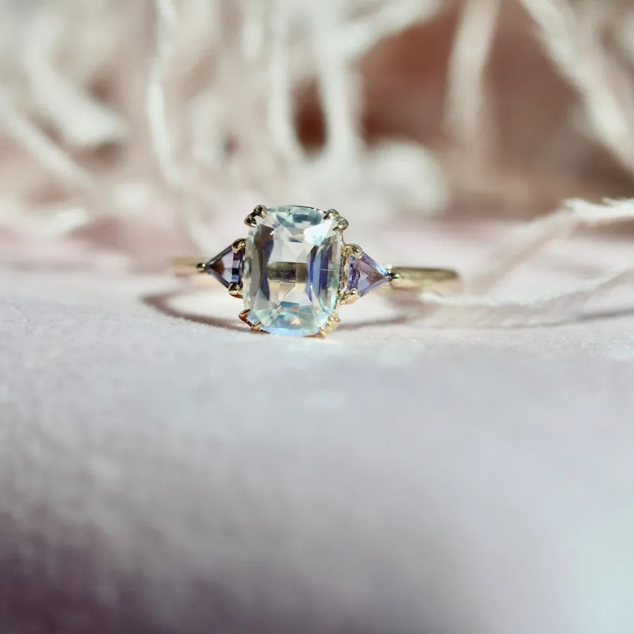 Dream Hour Cushion Cut Moonstone Ring