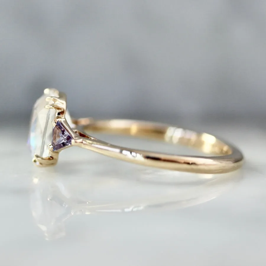 Dream Hour Cushion Cut Moonstone Ring