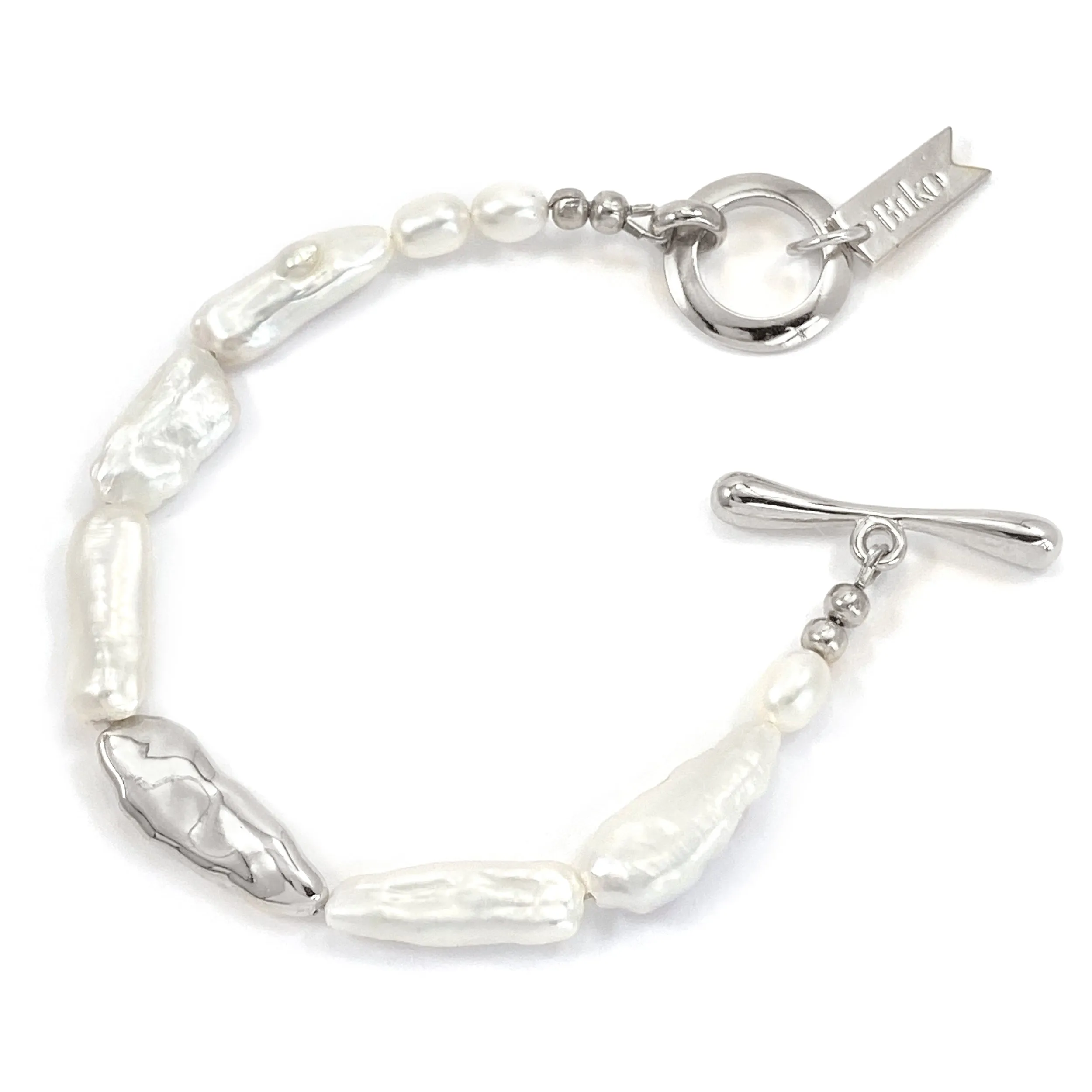 Elle Pearl Bracelet - Silver