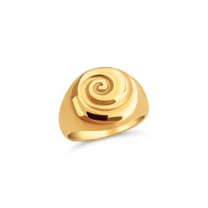 Ellie Vail - Constanza Swirl Signet Ring