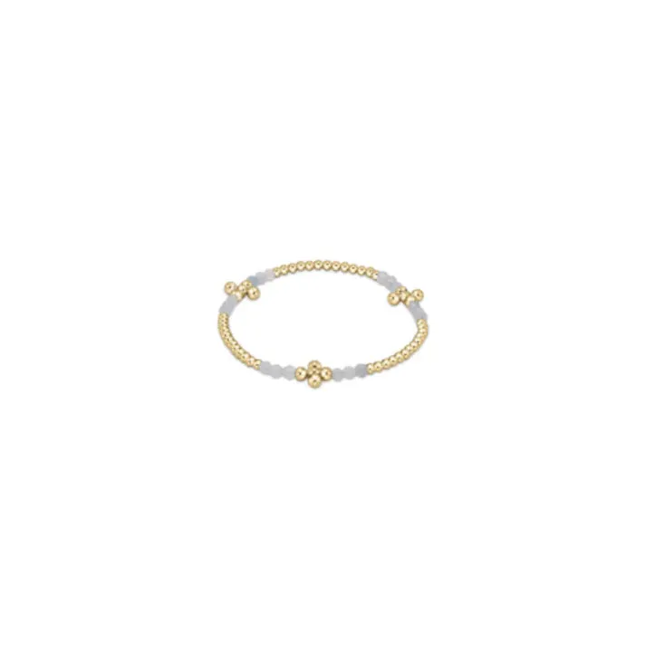 Enewton Signature Cross Gold Bliss Pattern 2.5mm Bead Bracelet