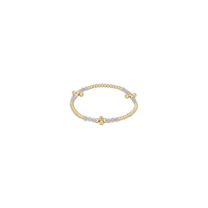 Enewton Signature Cross Gold Bliss Pattern 2.5mm Bead Bracelet