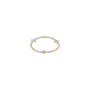 Enewton Signature Cross Gold Bliss Pattern 2.5mm Bead Bracelet