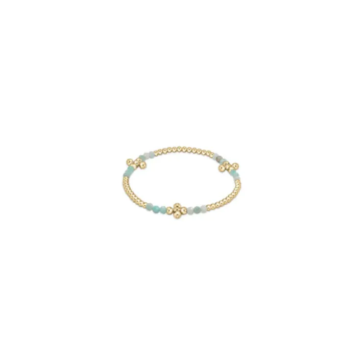 Enewton Signature Cross Gold Bliss Pattern 2.5mm Bead Bracelet