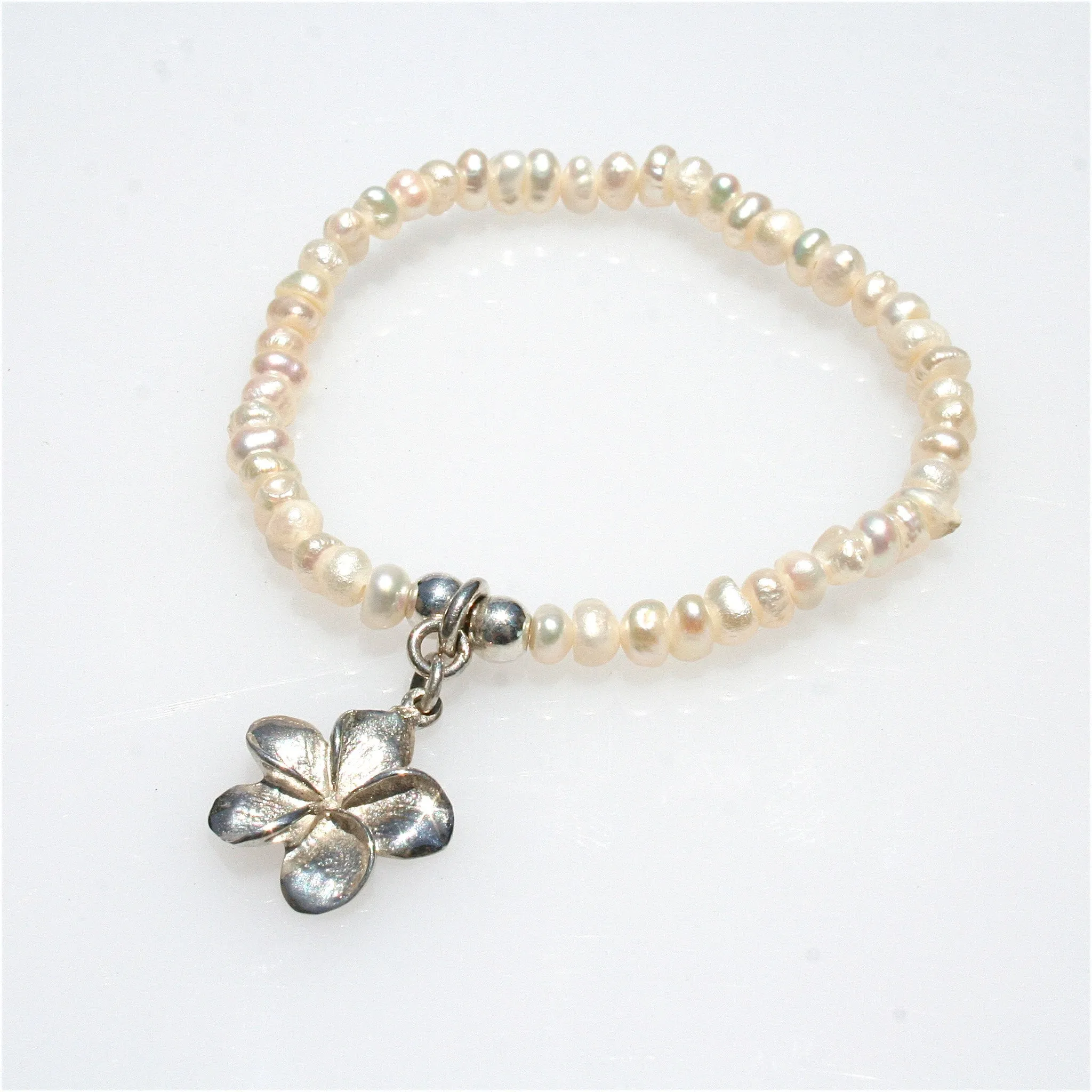 Frangipani Seed Pearl Bracelet