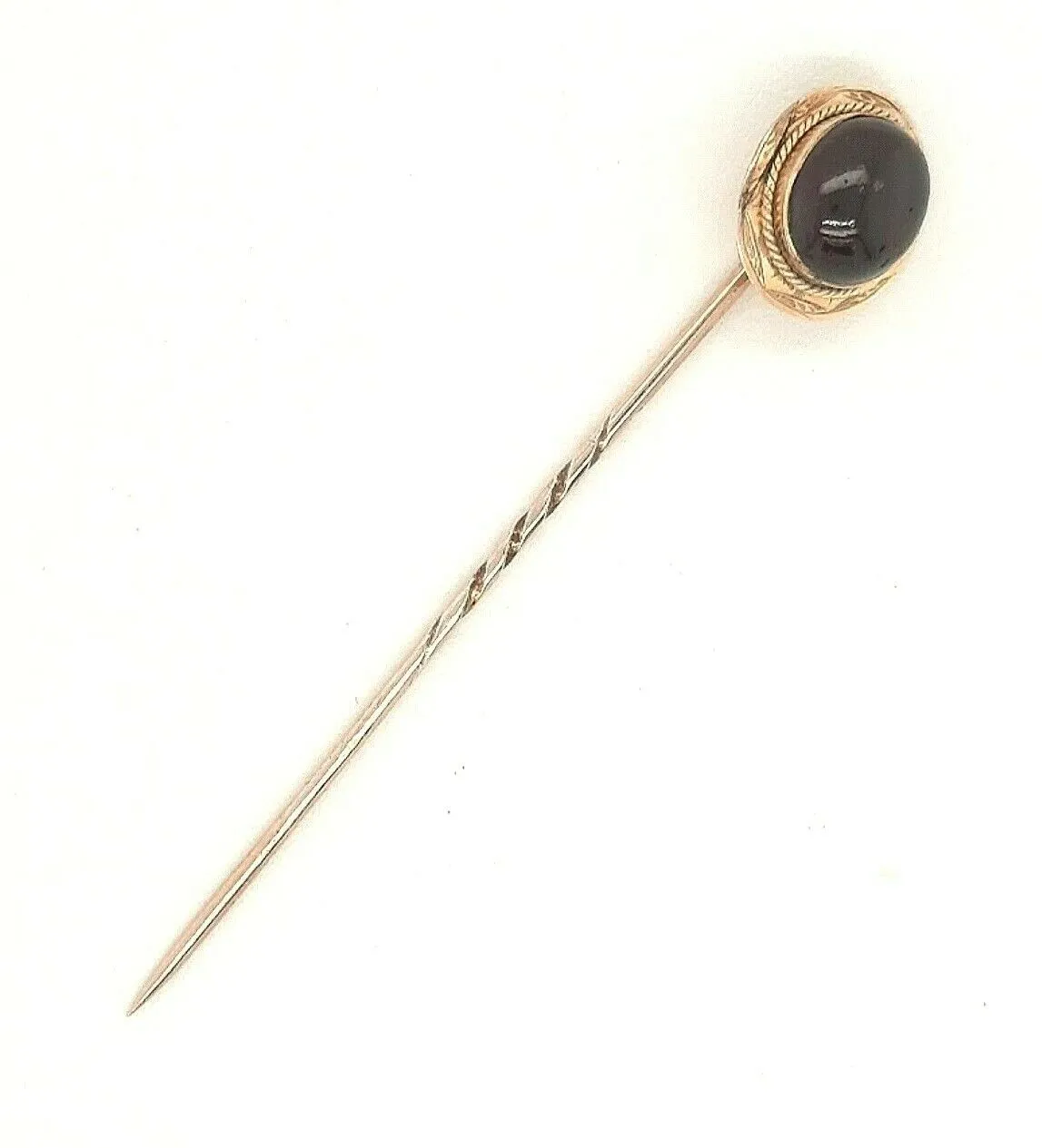 Garnet & 9ct Yellow Gold Vintage Pin Hat/Lapel/Tie Pin Fine Jewellery