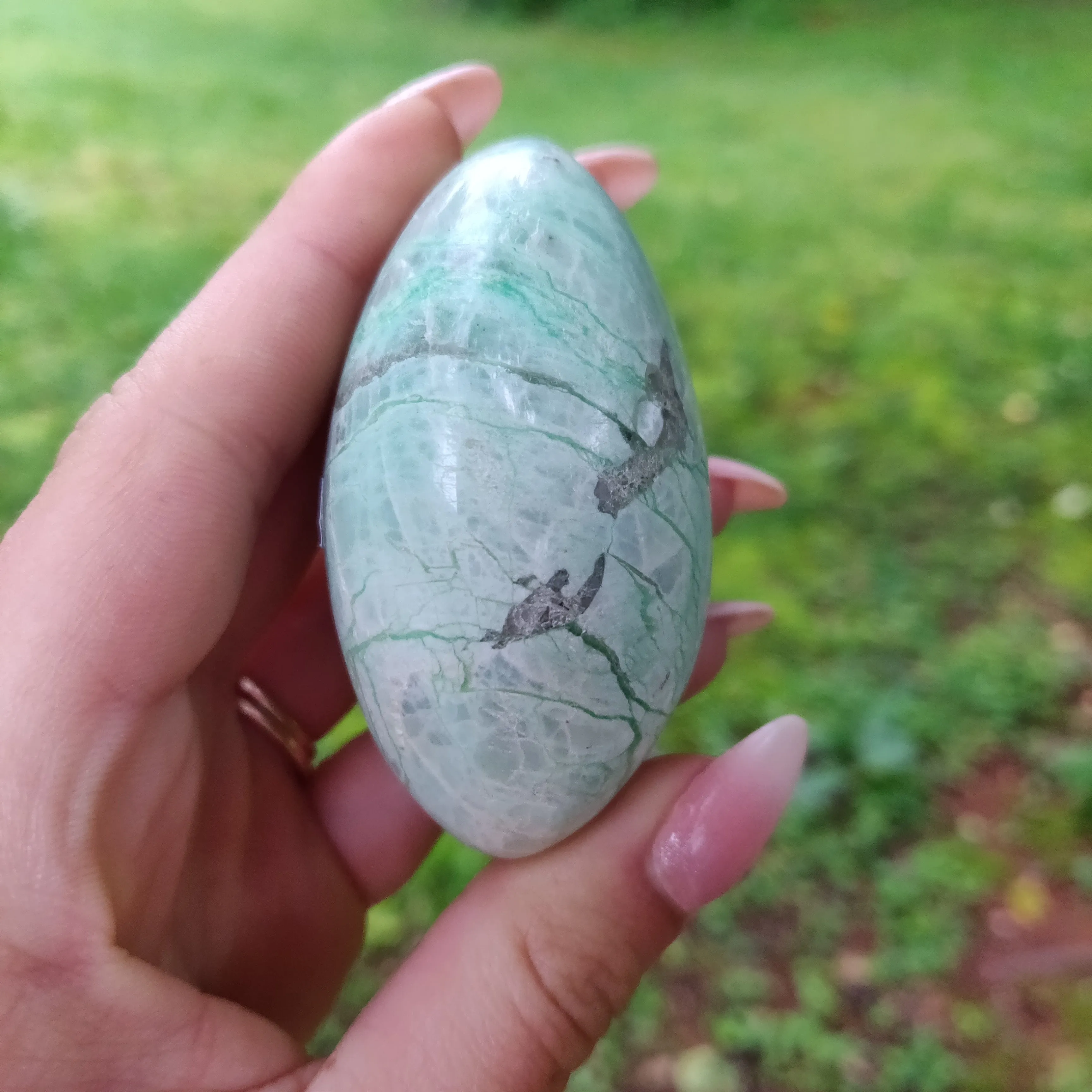 Garnierite Palm Stone (#10)