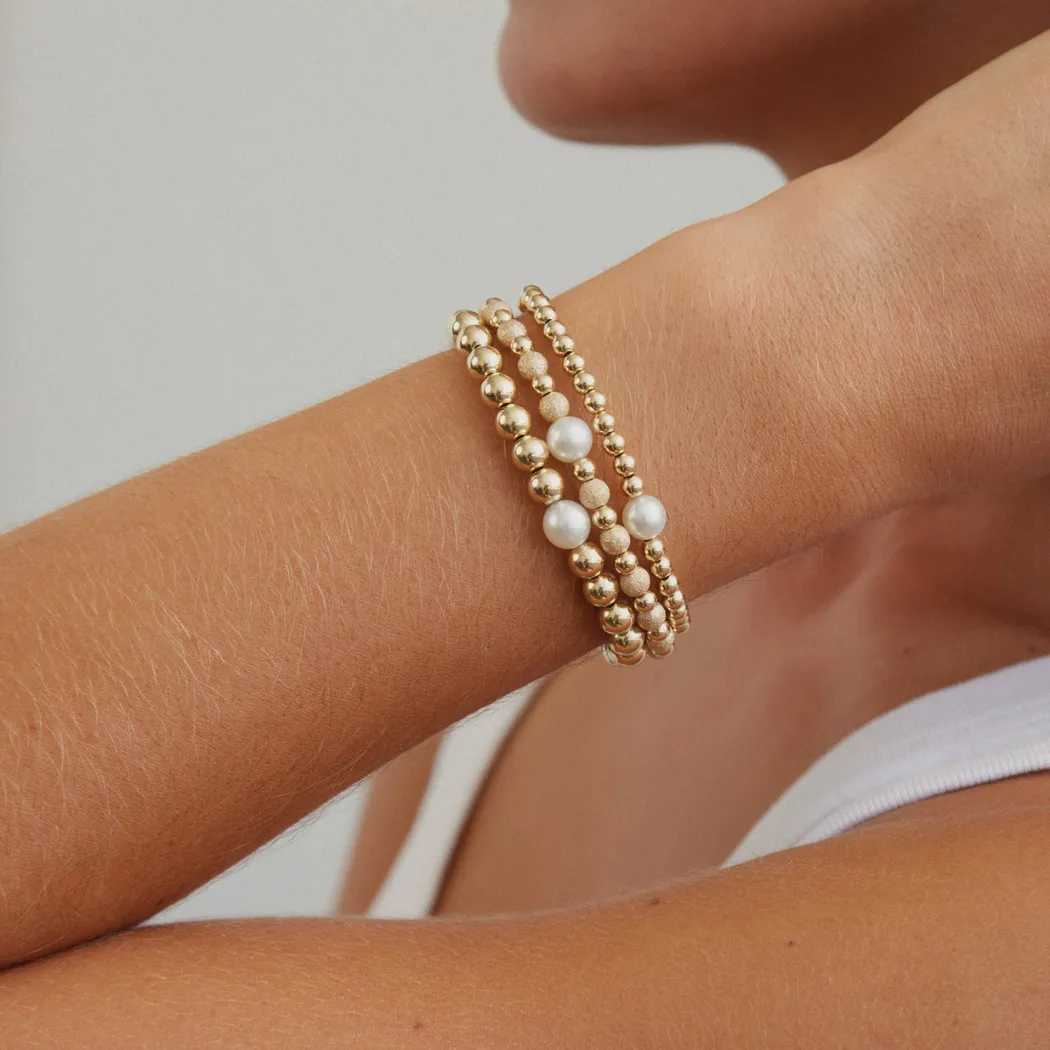 Gold Bead Bracelet