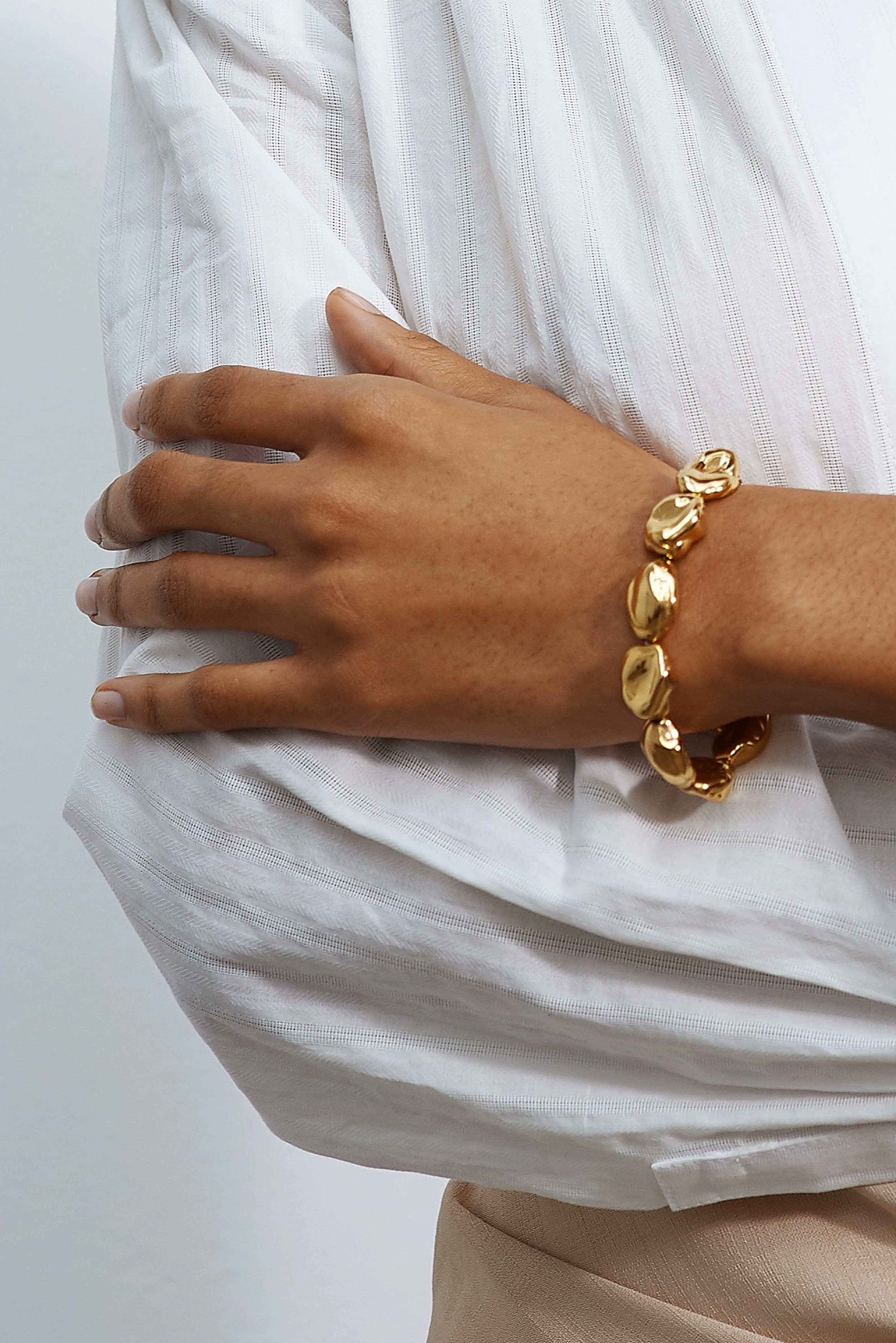 Gold Pearl Bracelet