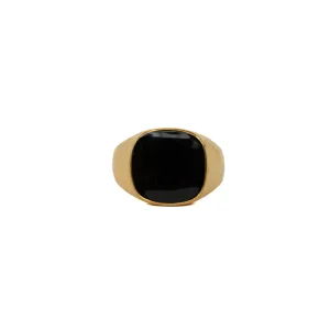 Gold Square Signet Ring