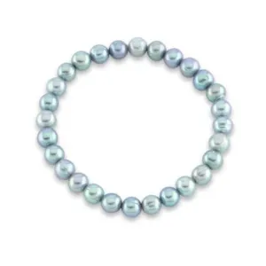 Grey 9mm freshwater pearl bracelet