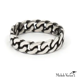 Havana Chain Ring Silver