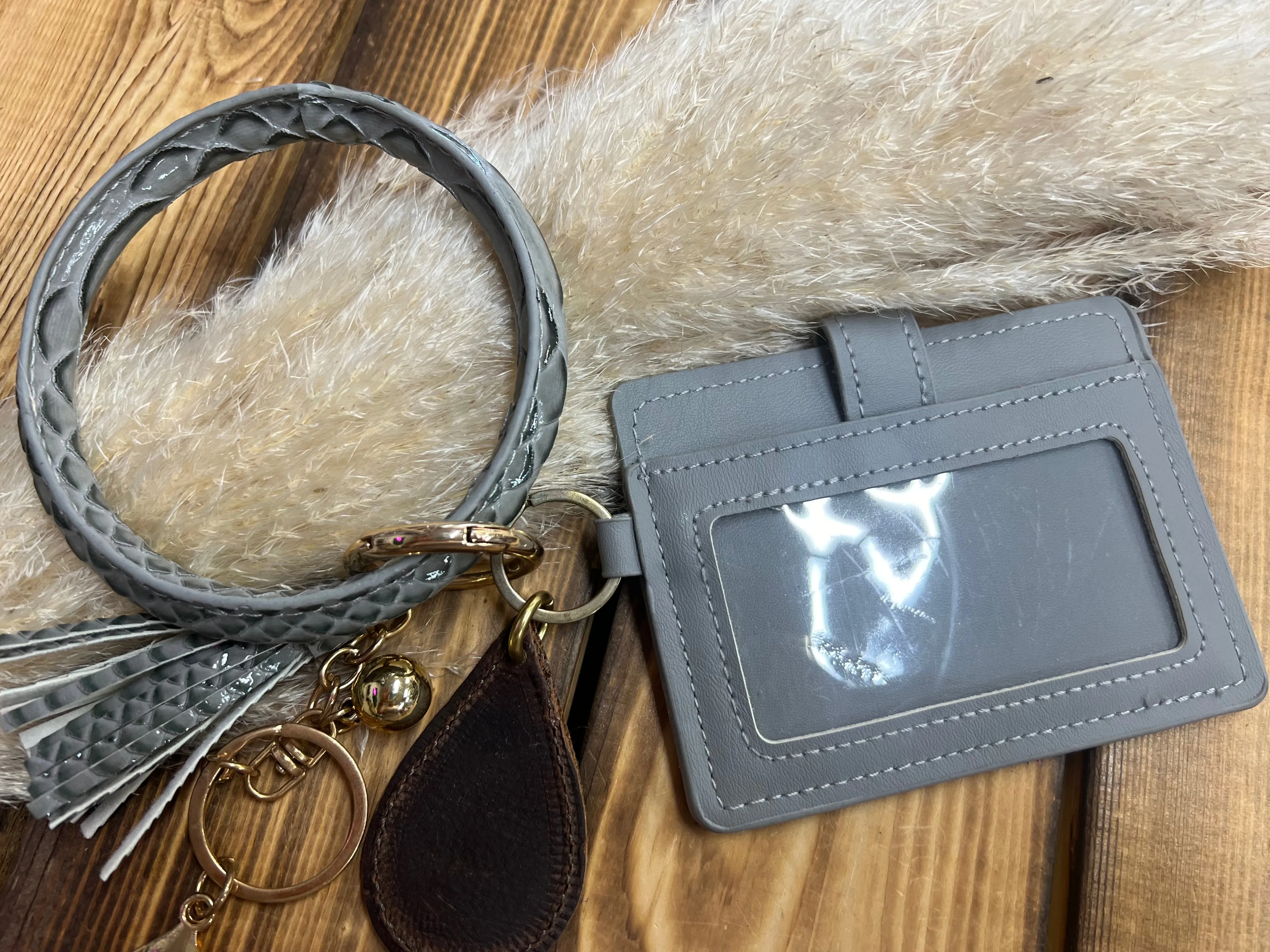 Higher Standards Wristlet & Card Holder - Light Gray