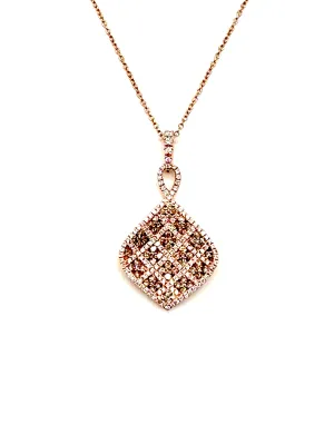 LeVian Chocolate & Vanilla Diamond Pendant & Necklace