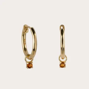 Livia Citrine Hoops