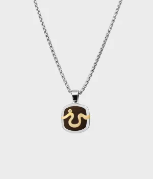 London Oak River Signet Necklace