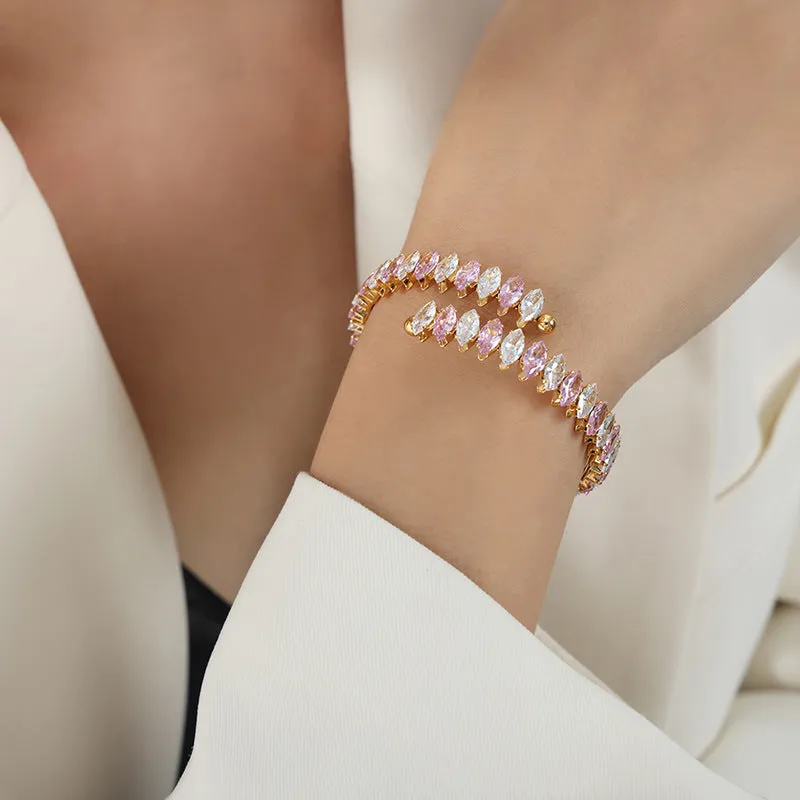 Luxurious Light Luxury Zircon Bracelet for Women