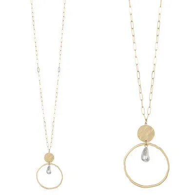 Meghan Browne Brice Necklace - Gold Pearl