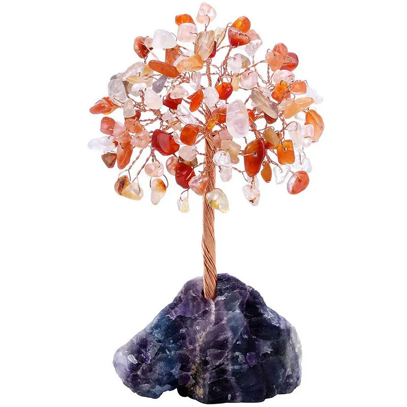 Natural Crystal Tree Fluorite Base Ornaments