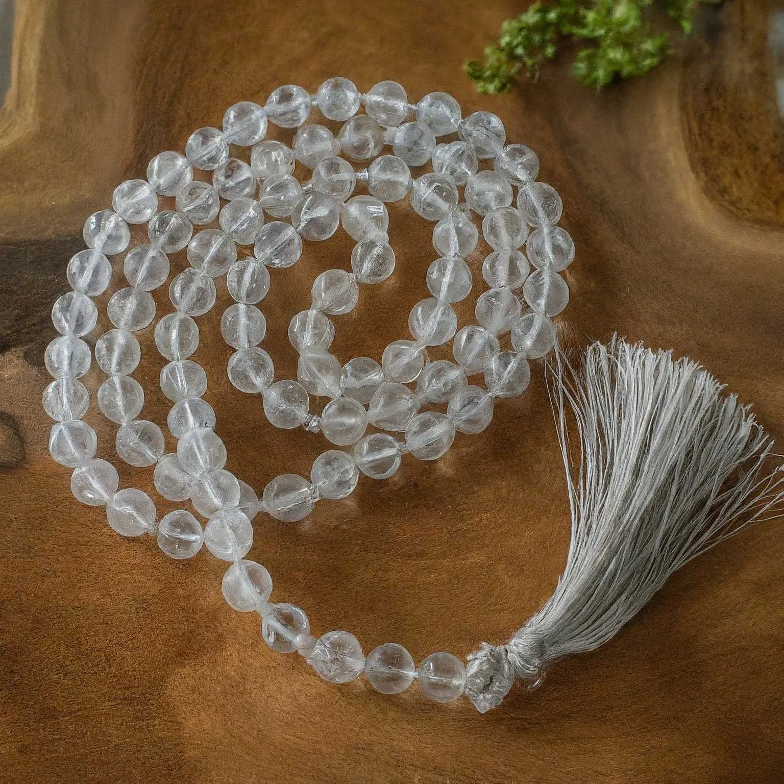 Natural Sphatik Crystal Mala