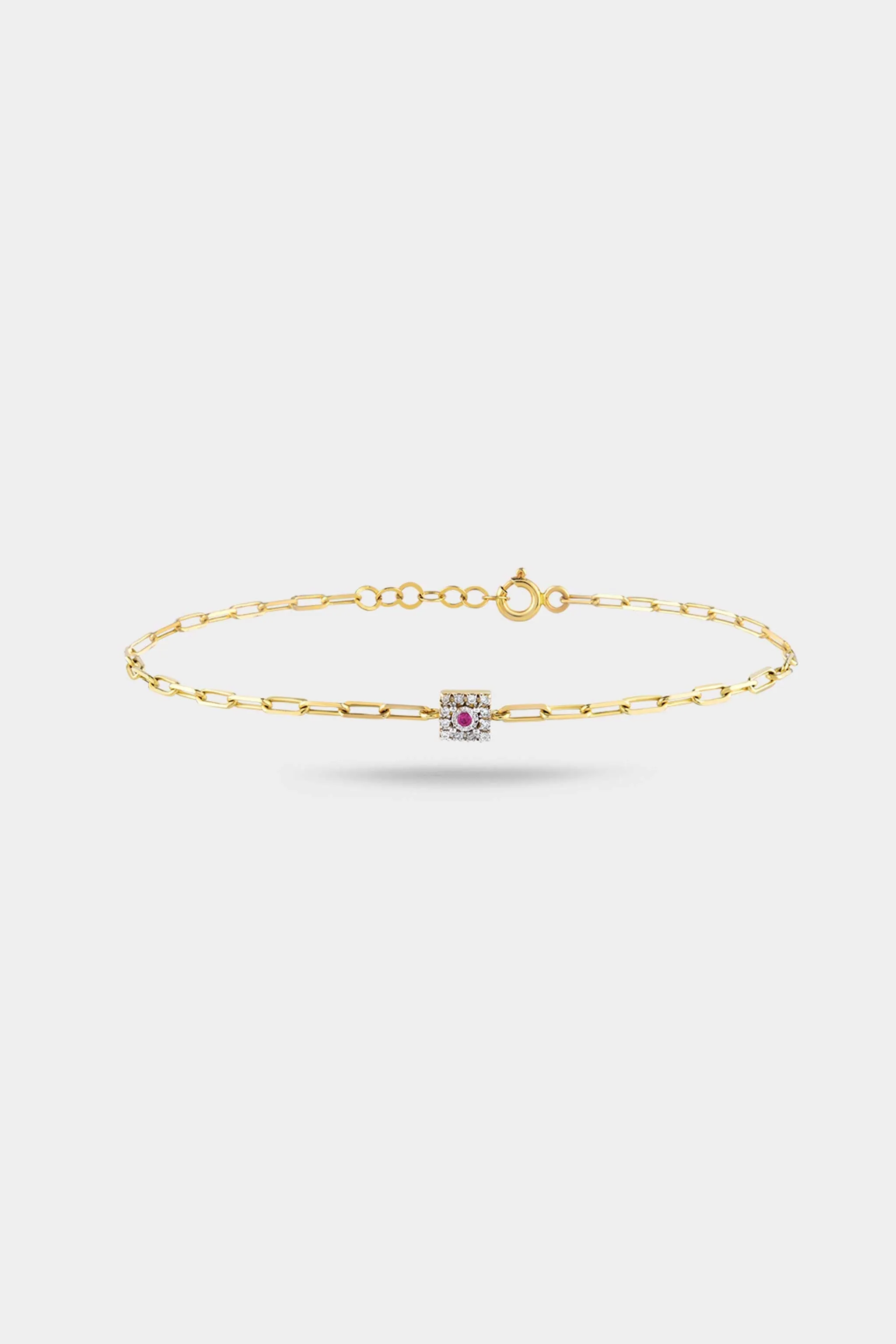 Nouveau Bracelet in Ruby and Diamond